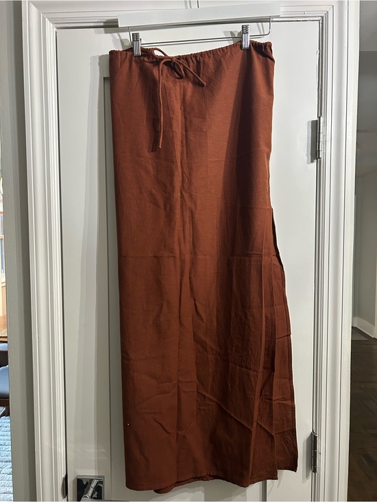 l*space Dresses & Skirts - l*space Brown Midi Drawstring Skirt